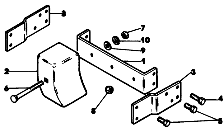 Weight Kit Diagram and Parts List for 62542C (G00000001-G99999999)(1988) Lawn Boy Lawn Tractor